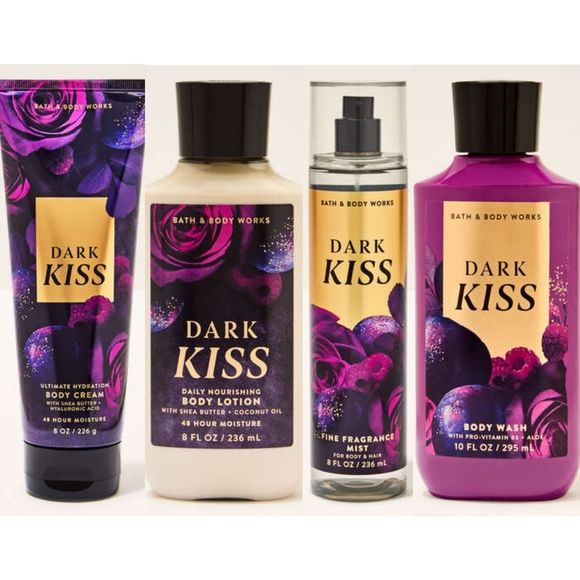 Bath & Body Works Dark Kiss 4 Piece Body Care Collection NEW,New Products : American Fashion Style Bags On Sale